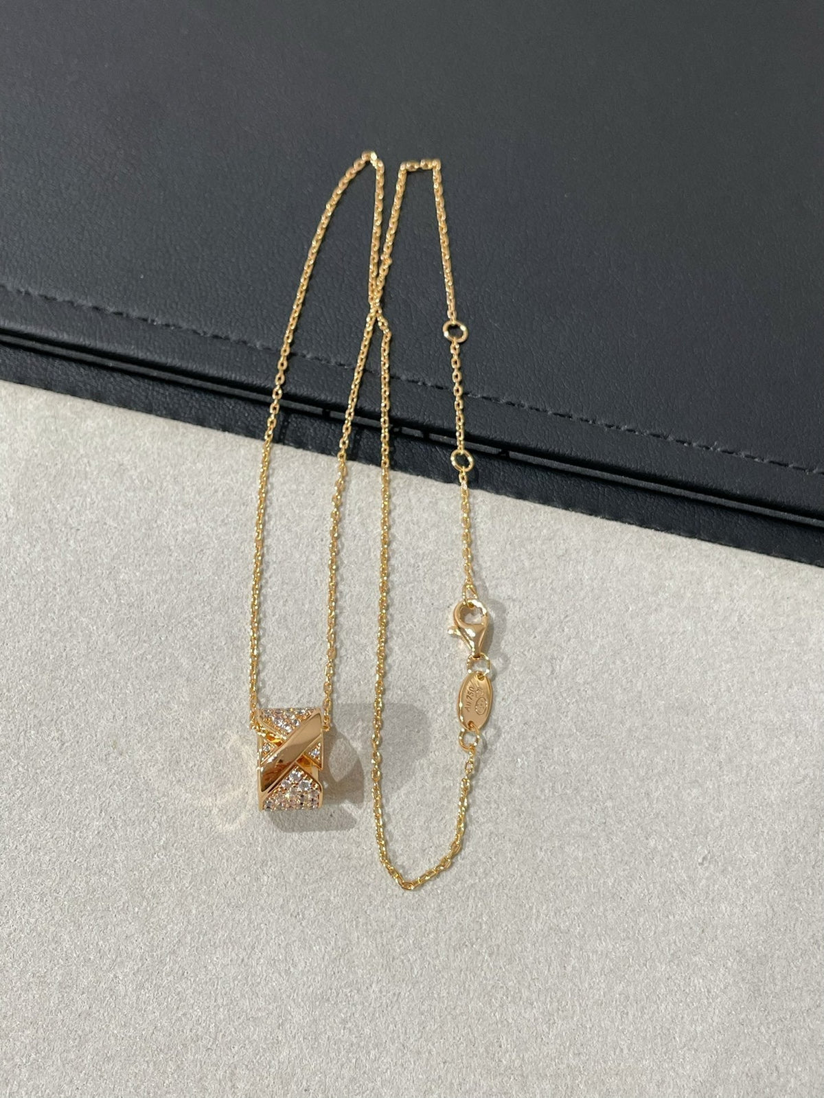 [MIRA]LIENS EVIDENCE DIAMOND PAVED NECKLACE