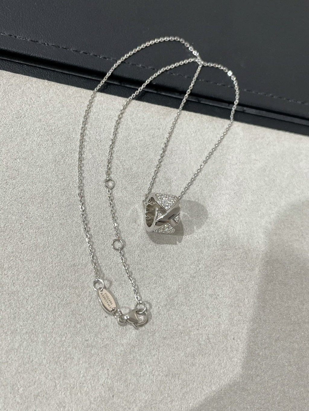 [MIRA]LIENS EVIDENCE DIAMOND PAVED NECKLACE