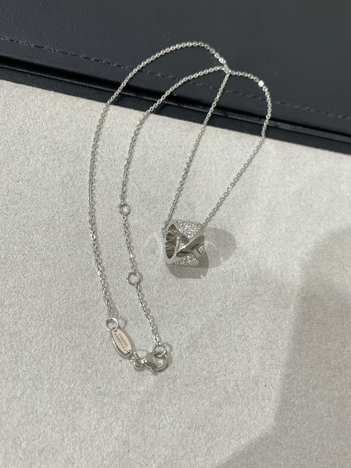 [MIRA]LIENS EVIDENCE DIAMOND PAVED NECKLACE