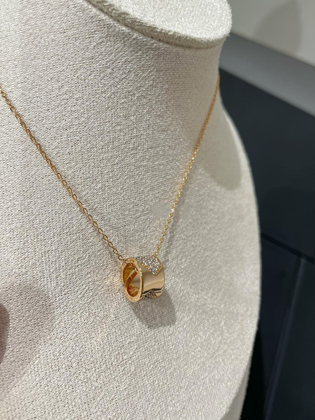 [MIRA]LIENS EVIDENCE DIAMOND PAVED NECKLACE
