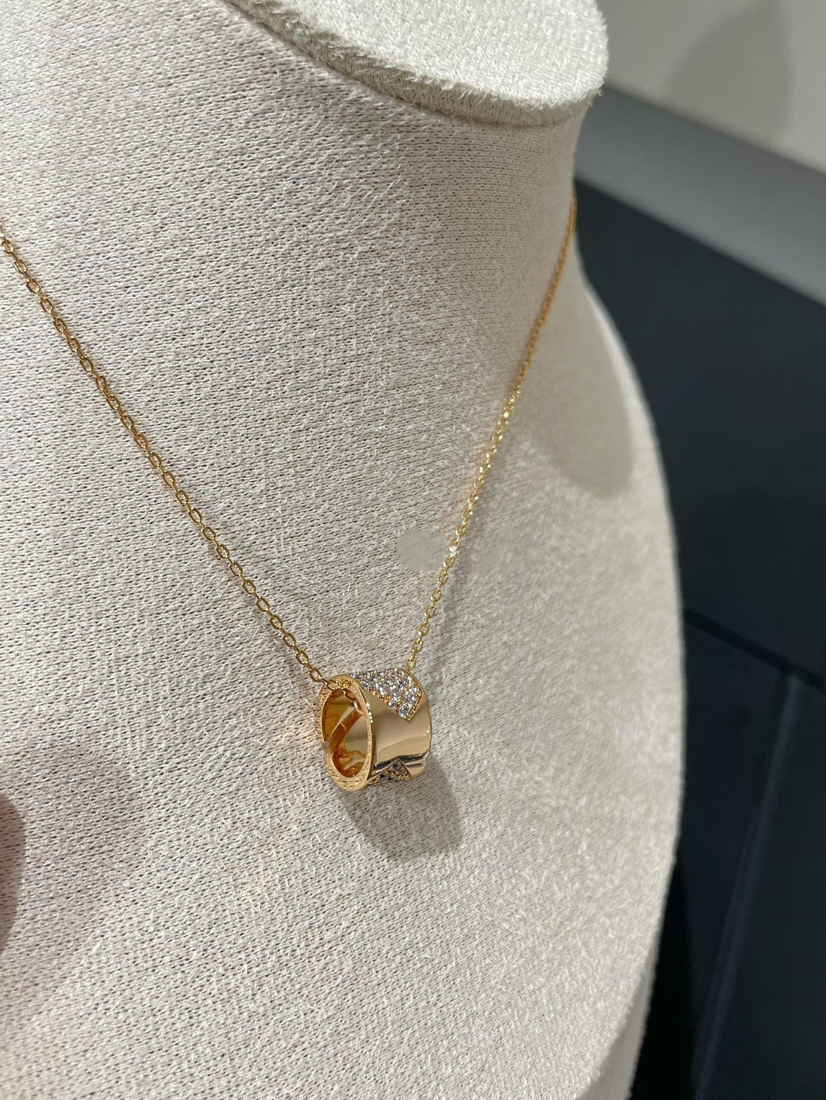 [MIRA]LIENS EVIDENCE DIAMOND PAVED NECKLACE