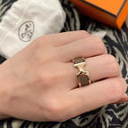 [MIRA]OLYMPE PINK GOLD RING