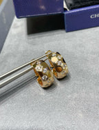 [MIRA]BEE LOVE DIAMOND HOOP EARRINGS
