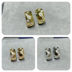 [MIRA]BEE LOVE DIAMOND HOOP EARRINGS