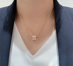 [MIRA]BEE LOVE DIAMOND PAVED 3 ROW NECKLACE