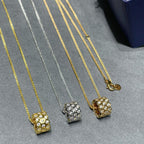 [MIRA]BEE LOVE DIAMOND PAVED 3 ROW NECKLACE