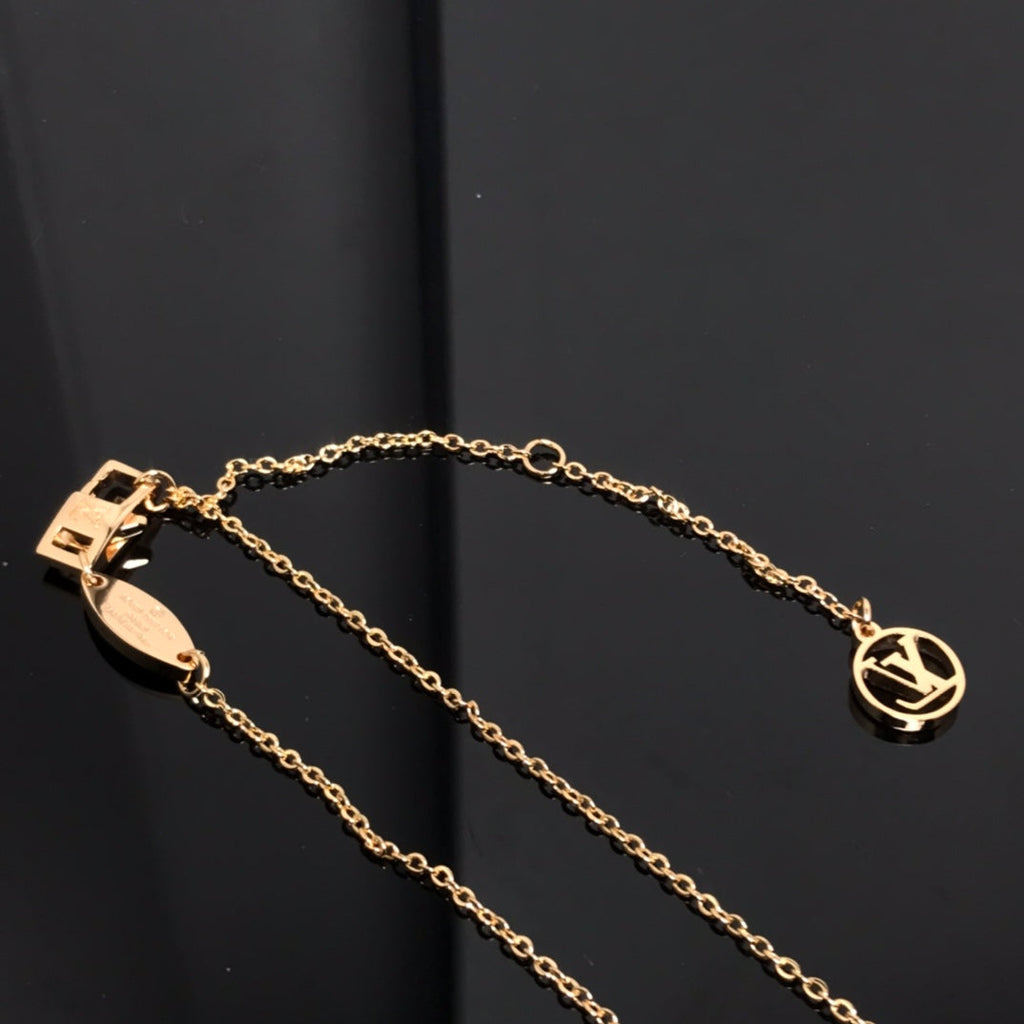 [MIRA]COLOR BLOSSOM PINK MOP SUN GOLD NECKLACE