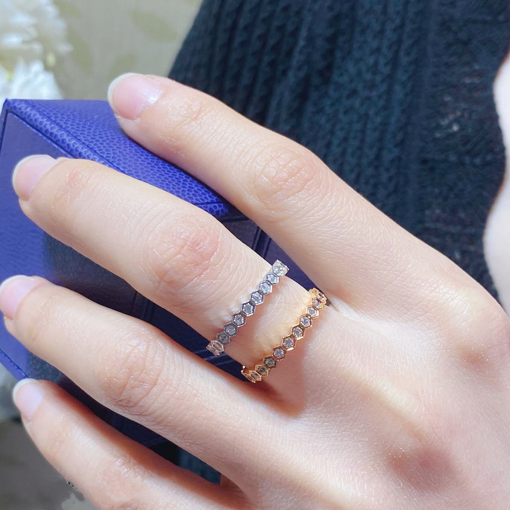 [MIRA]BEE LOVE DIAMOND PAVED SMALL RING
