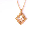 [MIRA] B.C.L ENAMEL ROTATING SINGLE-DIAMOND NECKLACE£¨Various colors£©