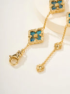 [MIRA]B.C.L ENAMELED Five-Flower Bracelet£¨Various Colors)