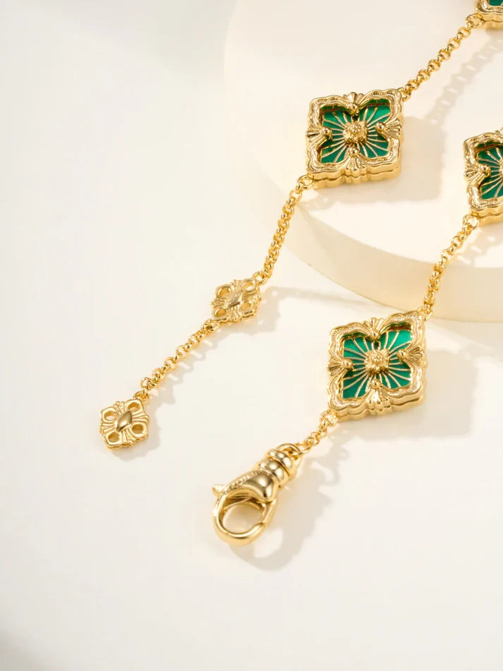 [MIRA]B.C.L ENAMELED Five-Flower Bracelet£¨Various Colors)