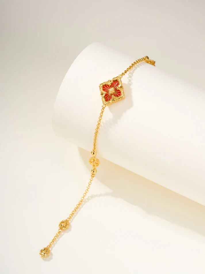 [MIRA]B.C.L ENAMELED One-Flower Bracelet£¨Various Colors)