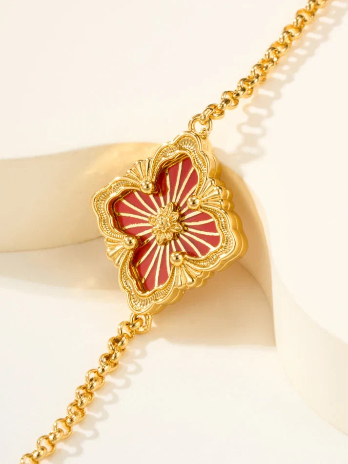 [MIRA]B.C.L ENAMELED One-Flower Bracelet£¨Various Colors)