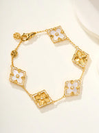 [MIRA]B.C.L ENAMELED Five-Flower Bracelet£¨Various Colors) BIG SIZE