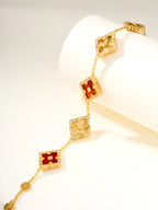 [MIRA]B.C.L ENAMELED Five-Flower Bracelet£¨Various Colors) BIG SIZE