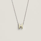 [MIRA]HM CLIC YELLOW ENAMEL GOLD NECKLACE