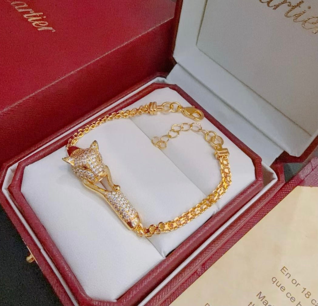 [MIRA]PANTHERE  BRACELET DIAMONDS