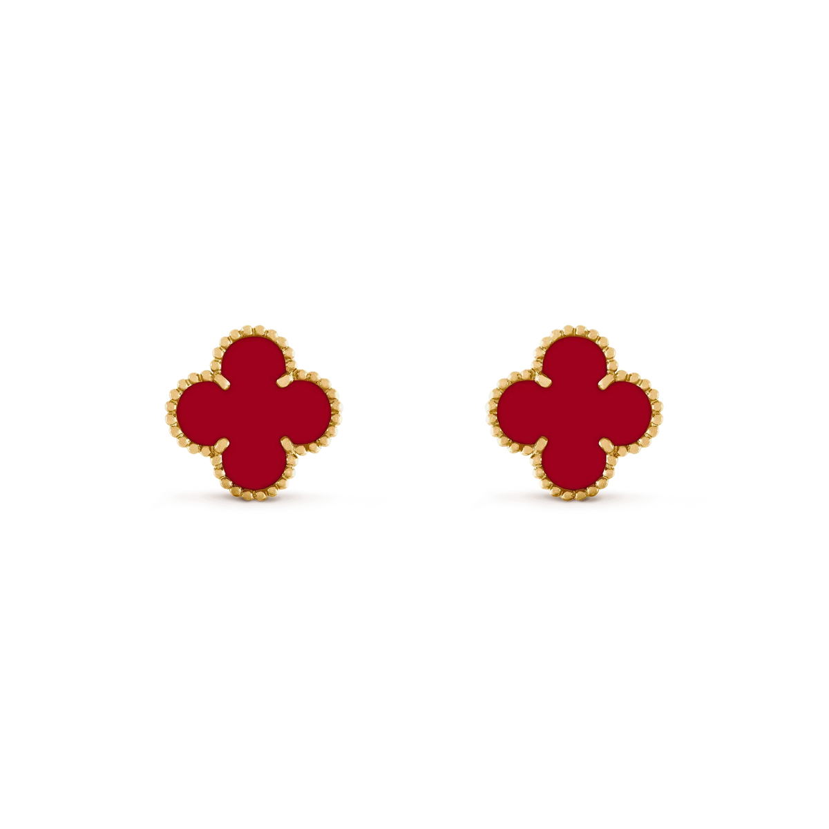 [MIRA]CLOVER MEDIUM 1 MOTIFS CARNELIAN  EARRINGS