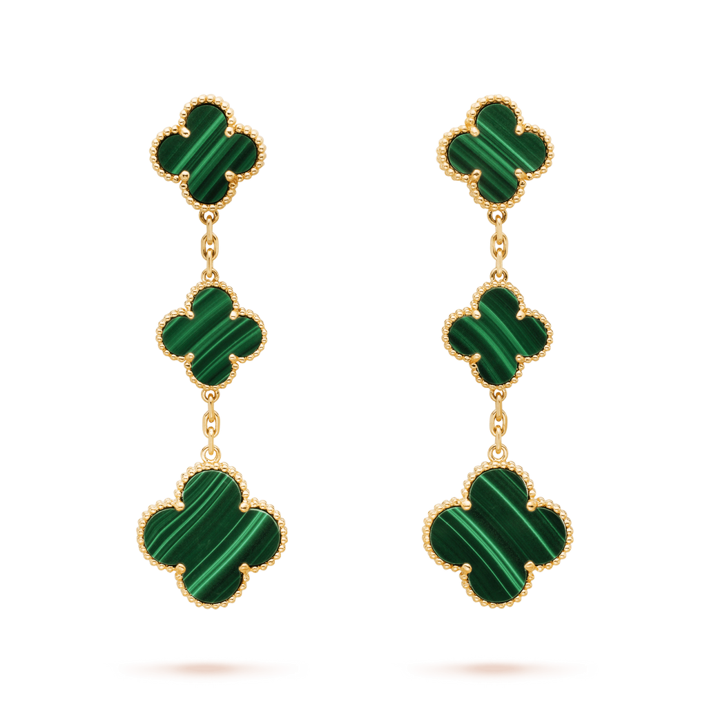 [MIRA]CLOVER MALACHITE 3 MOTIFS GOLD