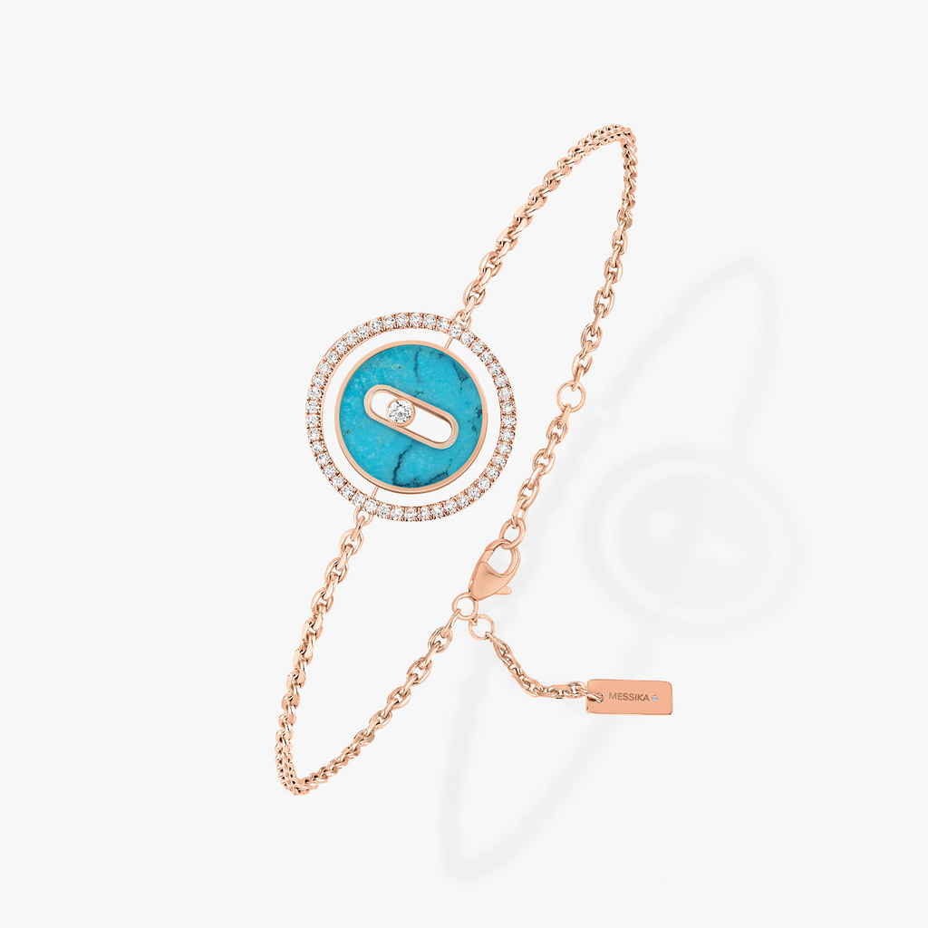 [MIRA]MOVE TURQUOISE PINK GOLD DIAMOND BRACELET