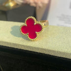 [MIRA] NEW CLOVER PINK ENAMEL RINGS