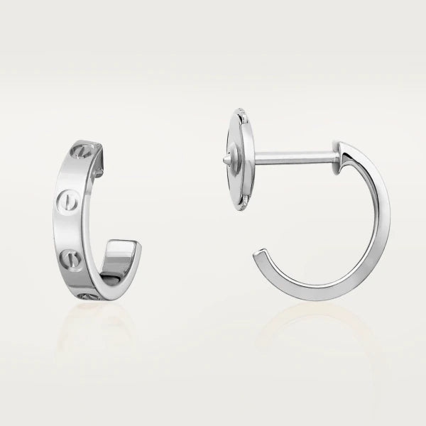 [MIRA]LOVE EARRINGS 2.65MM SILVER