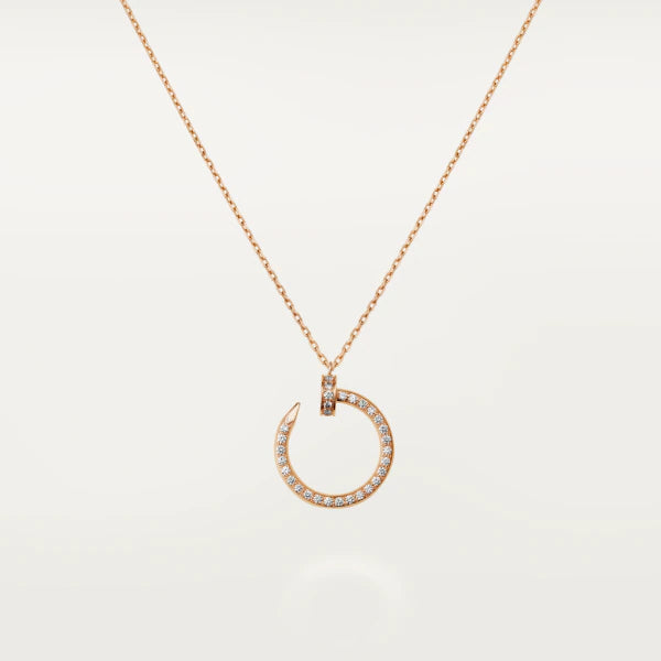 [MIRA]JUSTE NECKLACE PINK GOLD DIAMONDS