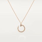 [MIRA]JUSTE NECKLACE PINK GOLD DIAMONDS