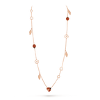 [MIRA]LUCKY SPRING 15 MOTIFS ROSE GOLD NECKLACE