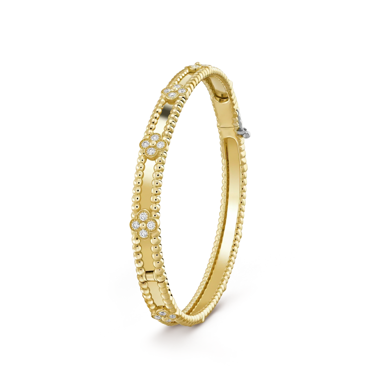 ??MIRA?¡¥CLOVER BRACELET 4MM DIAMONDS