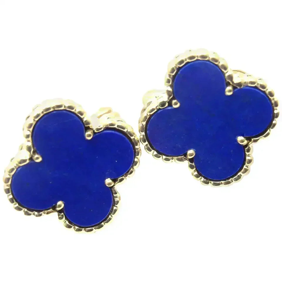 [MIRA]CLOVER MINI 9.5MM TURQUOISE EARRINGS