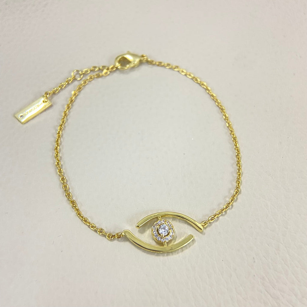 [MIRA]Lucky Eye Pave-Set Diamond Bracelet