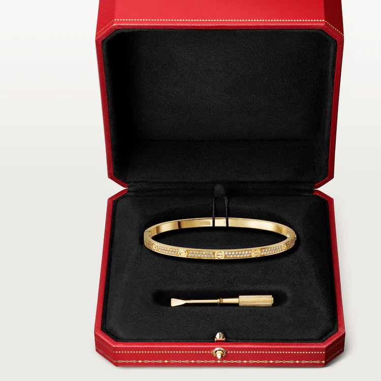 [MIRA]LOVE BRACELET 3.65MM DIAMOND-PAVED