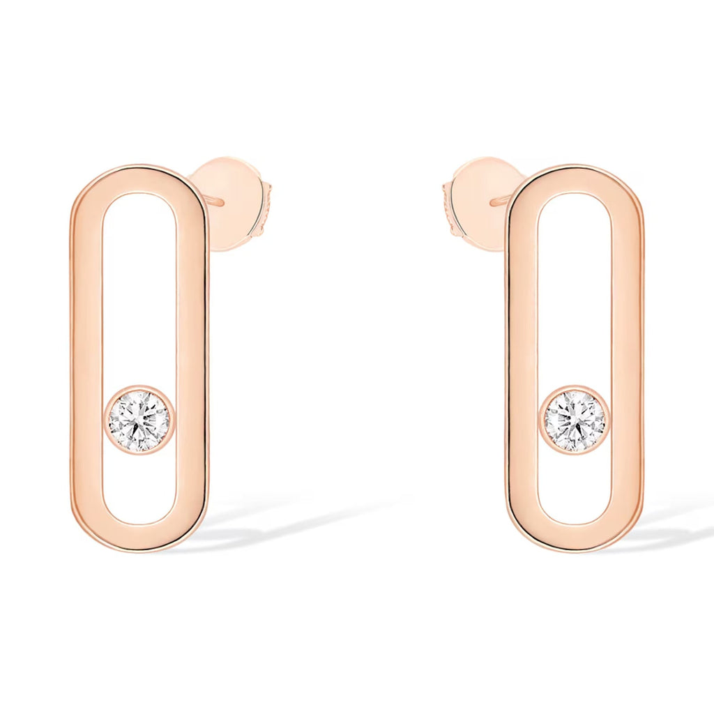 [MIRA]MOVE UNO SMALL 1 DIAMOND EARRINGS