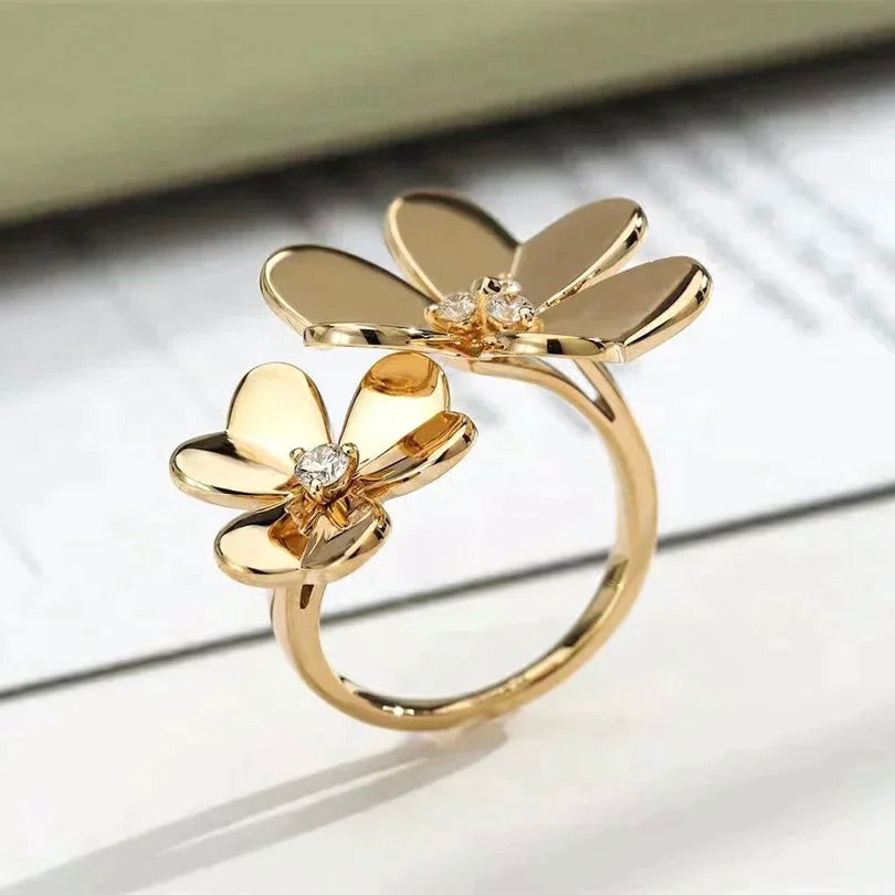 [MIRA]CLOVER COMOS GOLD DIAMOND RING