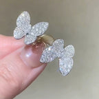 [MIRA]TWIN SILVER BUTTERFLY DIAMOND RING