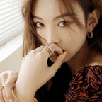 [MIRA]CLASH SMALL HOOP EARRINGS