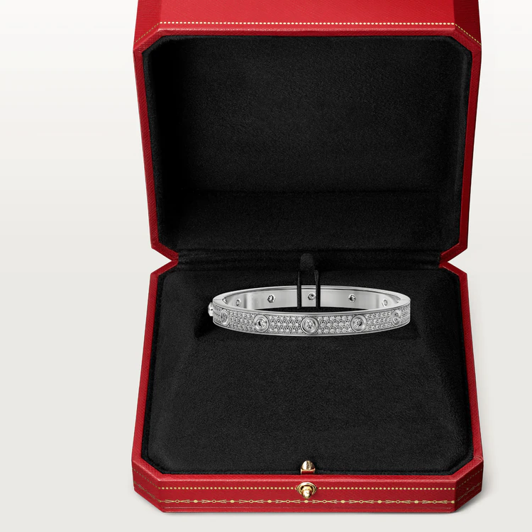 [MIRA]LOVE BRACELET 6.1MM DIAMOND-PAVED 10 BIG DIAMONDS