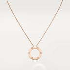 [MIRA]LOVE NECKLACE 16MM 3 DIAMONDS