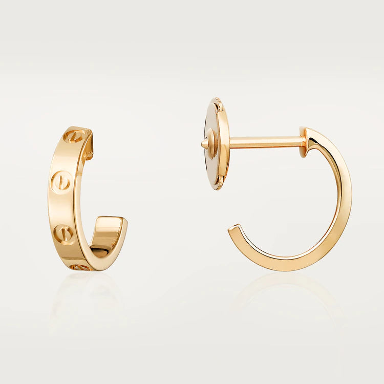 [MIRA]LOVE EARRINGS 2.65MM PINK GOLD