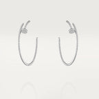 [MIRA]JUSTE EARRINGS FULL DIAMONDS 1.8MM