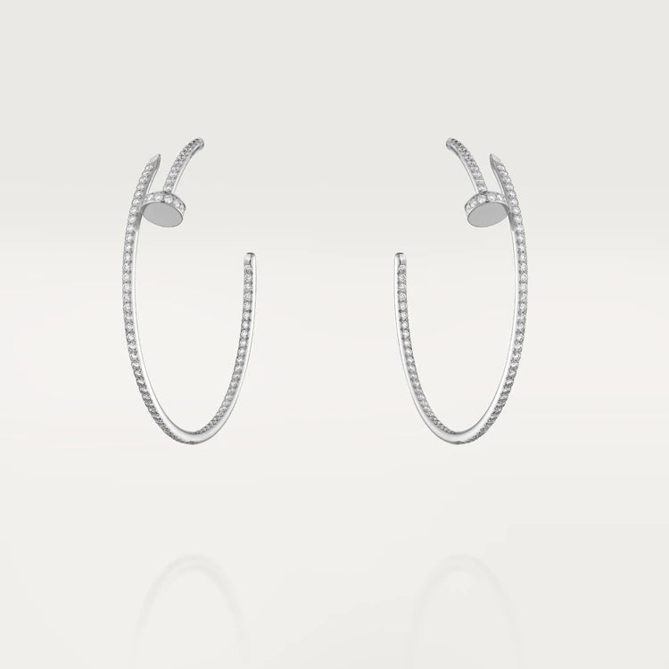 [MIRA]JUSTE EARRINGS FULL DIAMONDS 1.8MM