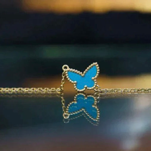 [MIRA]BUTTERFLY TURQUOISE BUTTERFLY BRACELET
