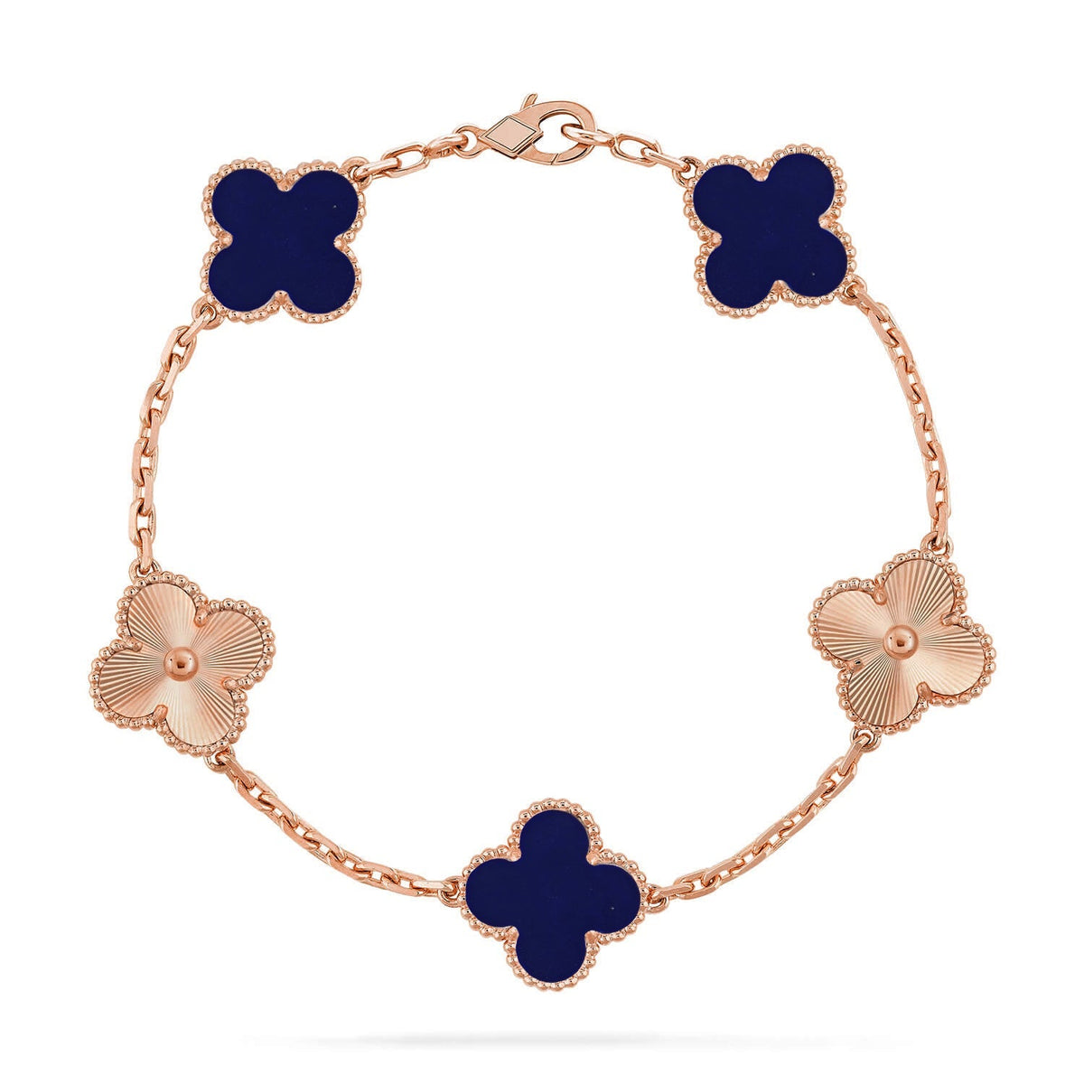 [MIRA]New CLOVER 5 MOTIF LAPIS LAZULI BRACELET COLLECTION