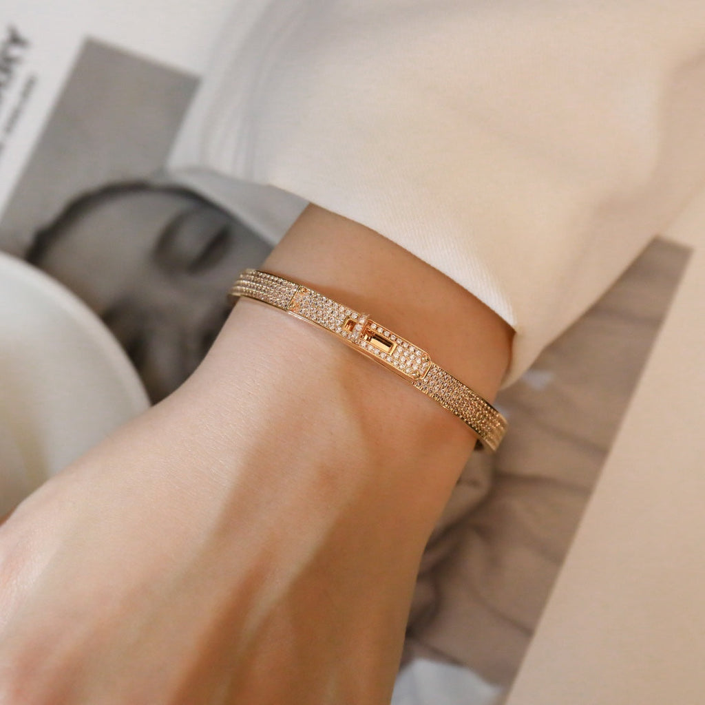 [MIRA]KELLY BRACELET DIAMOND PAVED