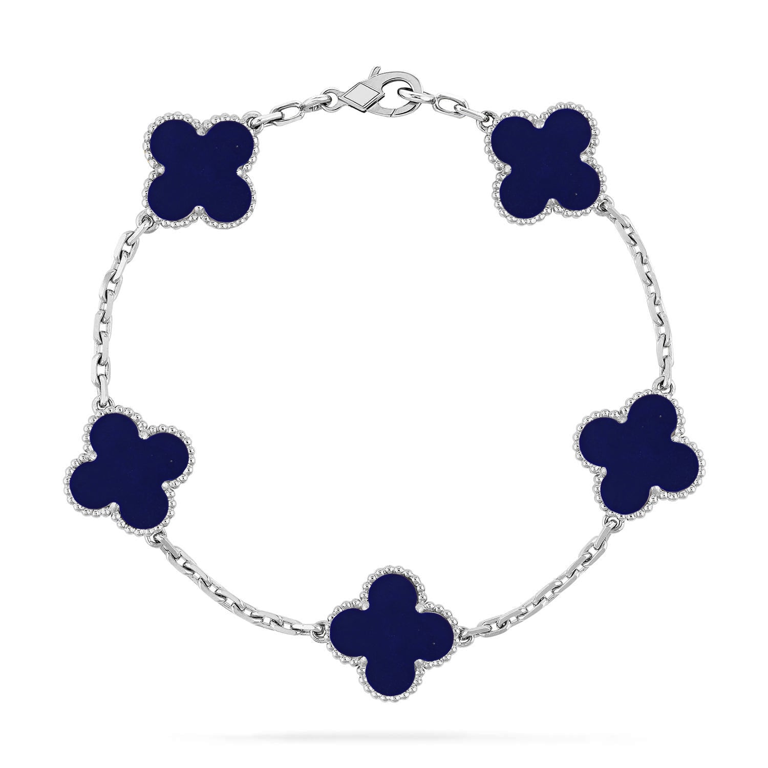 [MIRA]New CLOVER 5 MOTIF LAPIS LAZULI BRACELET COLLECTION