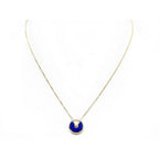 [MIRA]AMULETTE ROSE GOLD AGATE NECKLACE