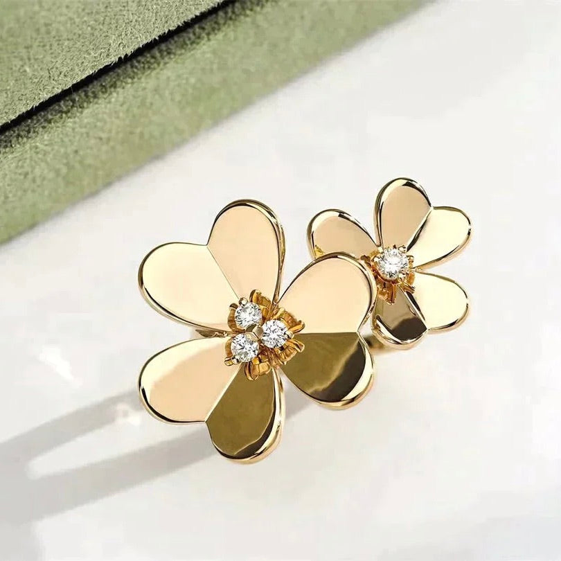 [MIRA]CLOVER COMOS GOLD DIAMOND RING