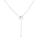 [MIRA]FINESSE SILVER DIAMOND NECKLACE