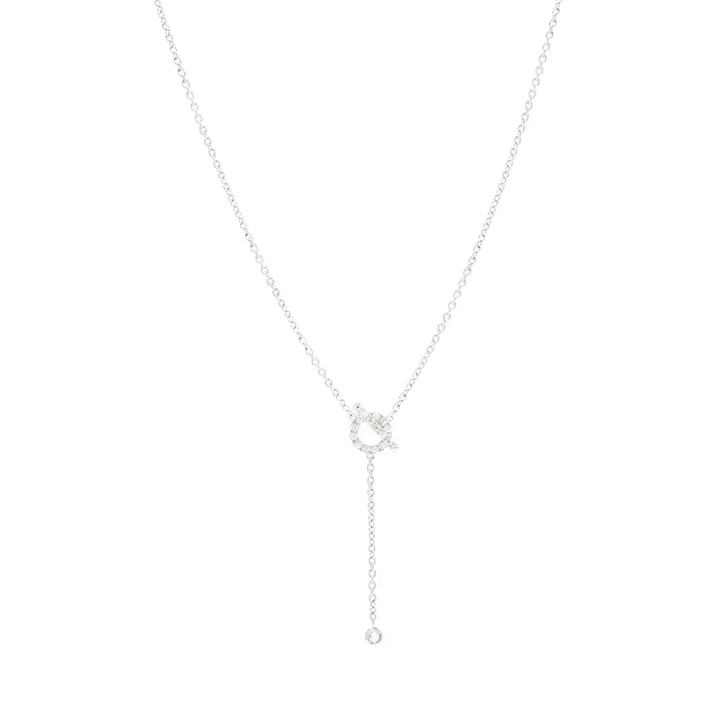 [MIRA]FINESSE SILVER DIAMOND NECKLACE